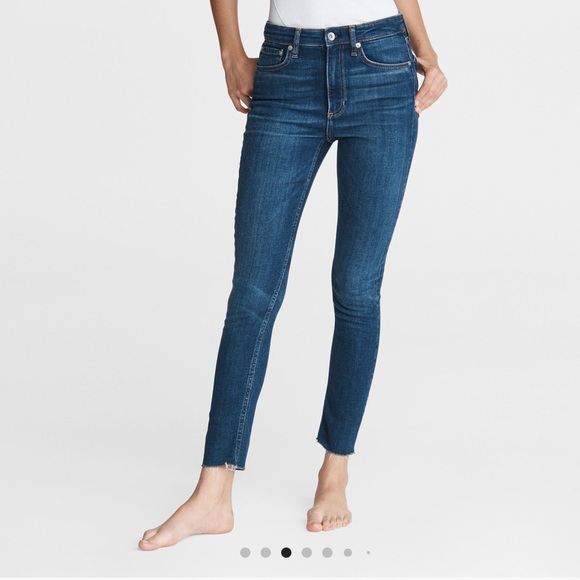 SOLD OUT Rag & Bone Nina High Rise Skinny Ankle Jeans size 26 NWT in Jasper - Picture 2 of 4